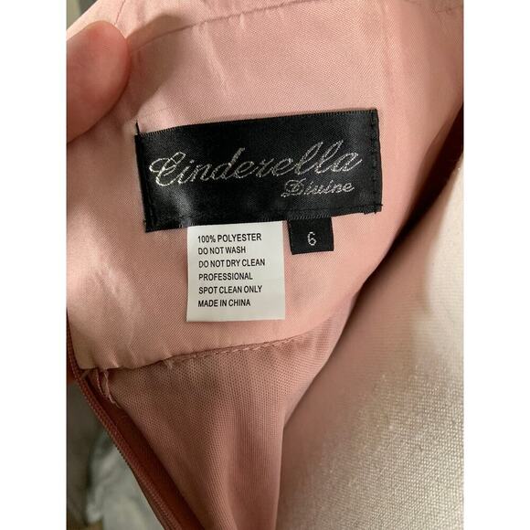 Cinderella Divine Dress Women's 6 Rose Pleated Bridesmaid Prom Formal Elegant - Picture 7 of 14